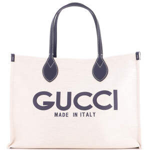 Gucci Logo Shopper Tote Printed Canvas #203313G15B